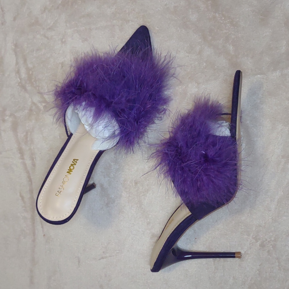 👣MELANTHA🩵 Feather Mules - Picture 6 of 16